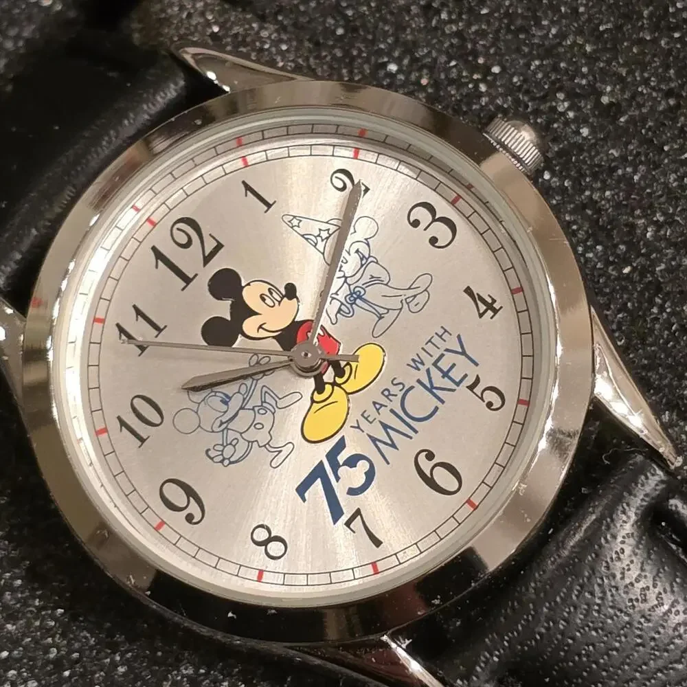 2002 Vintage Avon Disney Mickey Mouse  Watch New In Tin Box-Stainless Back - Picture 7 of 7